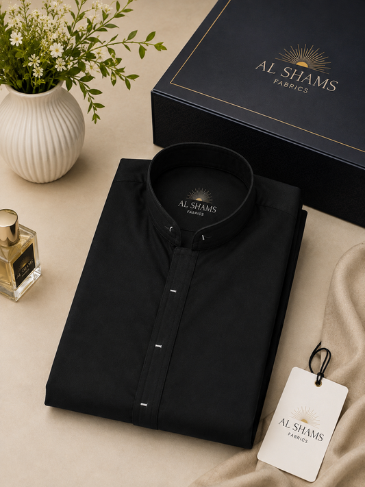 Wash & Wear Shalwar Kameez ( Noir )